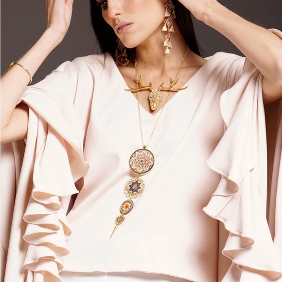 Jewelry lot. Brand Morena Corazón, gold plated, crystal beads - Picture 7 of 11